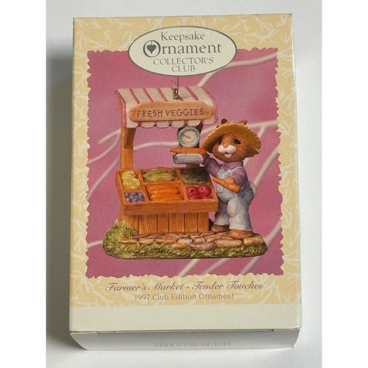 Hallmark Keepsake Ornament 1997 Collector’s Club Farmers Market Tender Touches