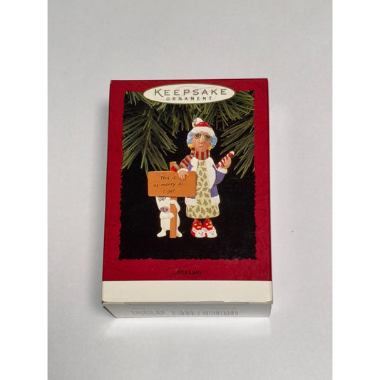 Hallmark Keepsake Ornament Maxine This is as Merry As I Get 1996 Shoebox