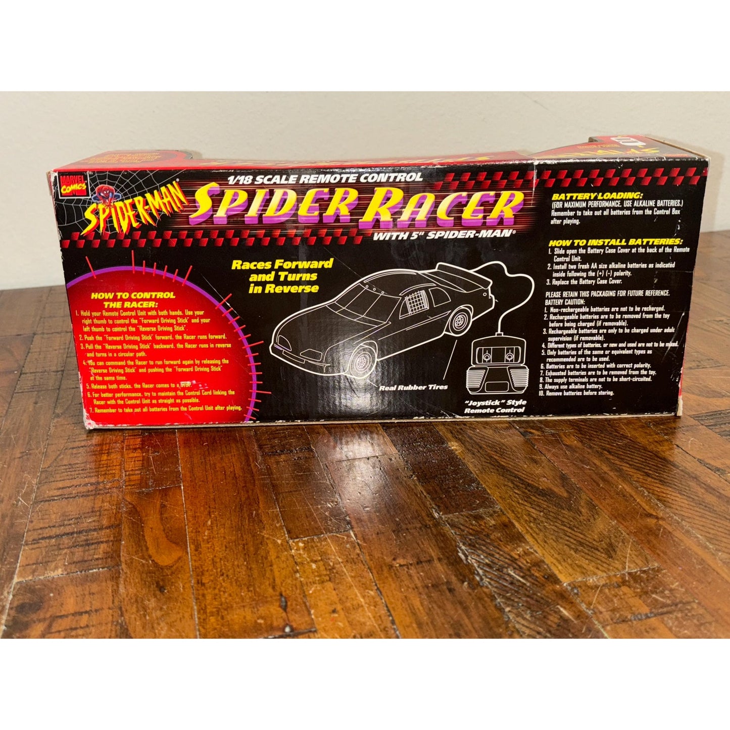 ToyBiz - Spider-Man Spider Racer 1/18 Remote Control Car - 1999