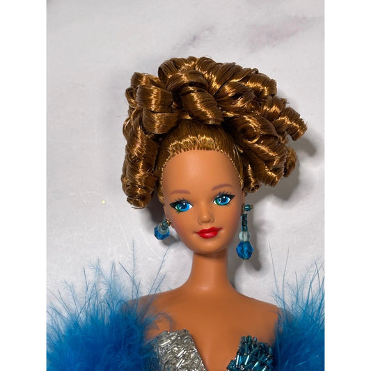 OOAK Barbie By Bruce A Nygren Custom Gown Hairdo Artist Designer Doll Blue