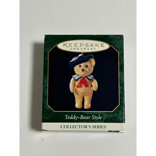 Hallmark Keepsake Teddy-Bear Style Series #3 1999 Miniature Ornament