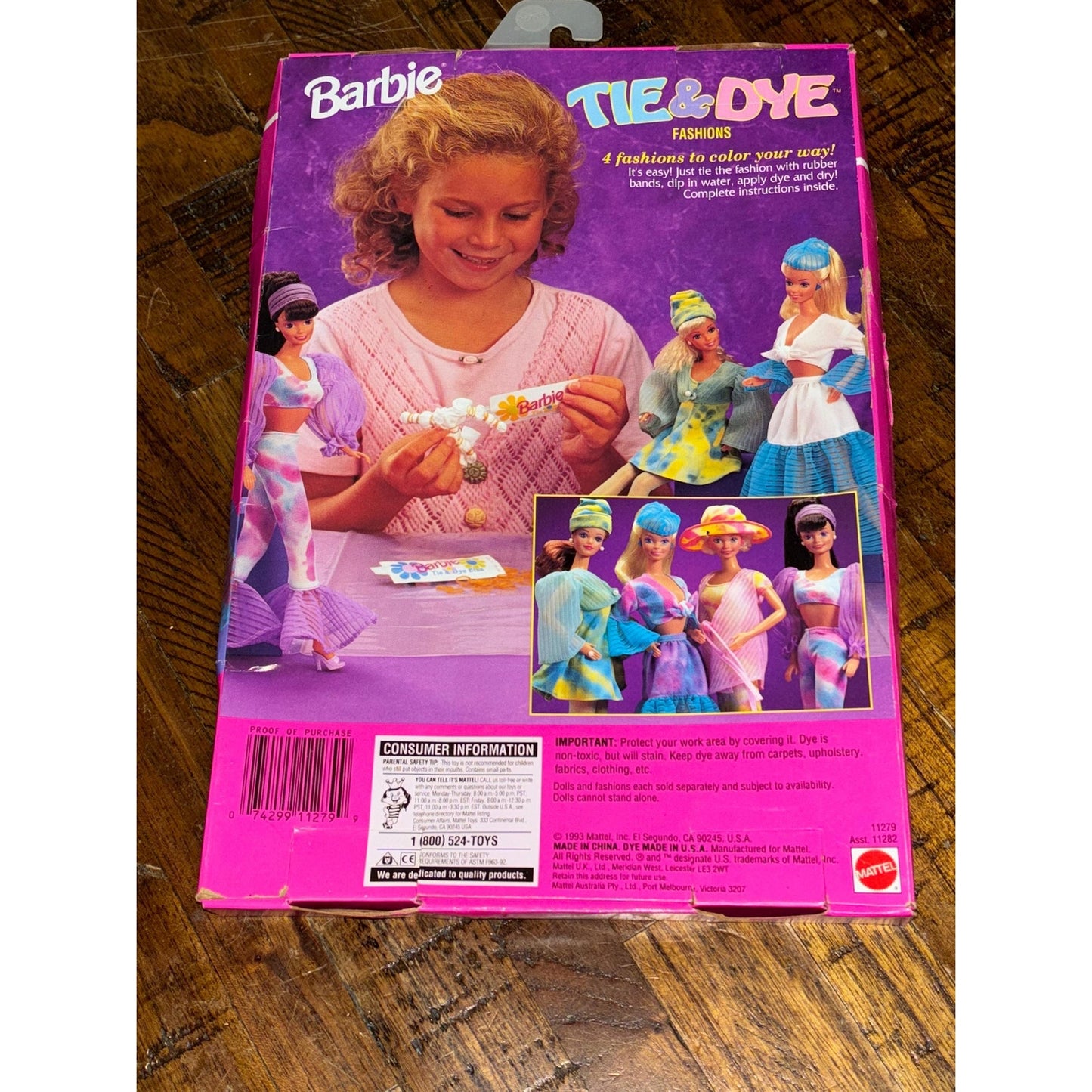 New Vintage 1993 Barbie Tie & Dye fashion kit #11279 Mattel