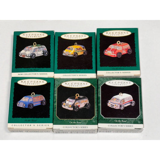 Hallmark Keepsake Ornaments On The Road Series Miniatures Complete Set Of 6