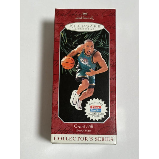 Hallmark Keepsake Ornament GRANT HILL Hoop Stars Series 1998 Detroit Pistons 4th