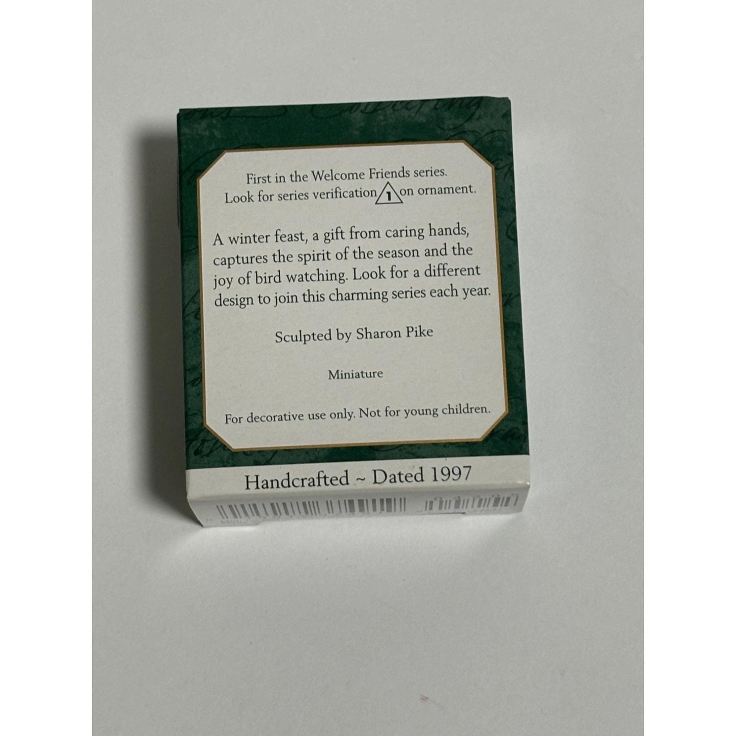 Hallmark Keepsake Miniature Ornament Welcome Friends #1 Dated 1997