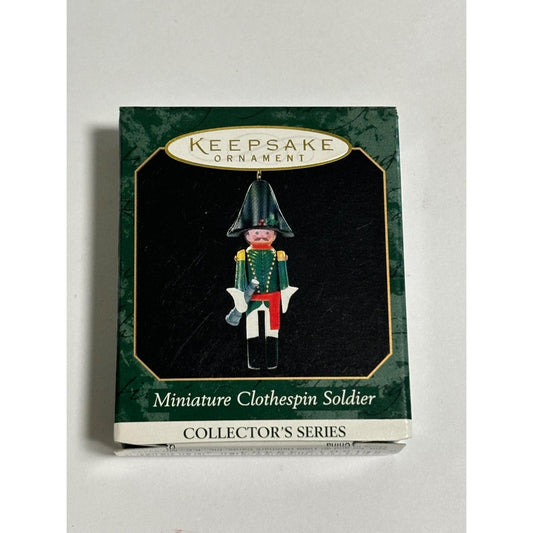 Hallmark Keepsake Miniature Clothespin Soldier Christmas Ornament 5th in Series