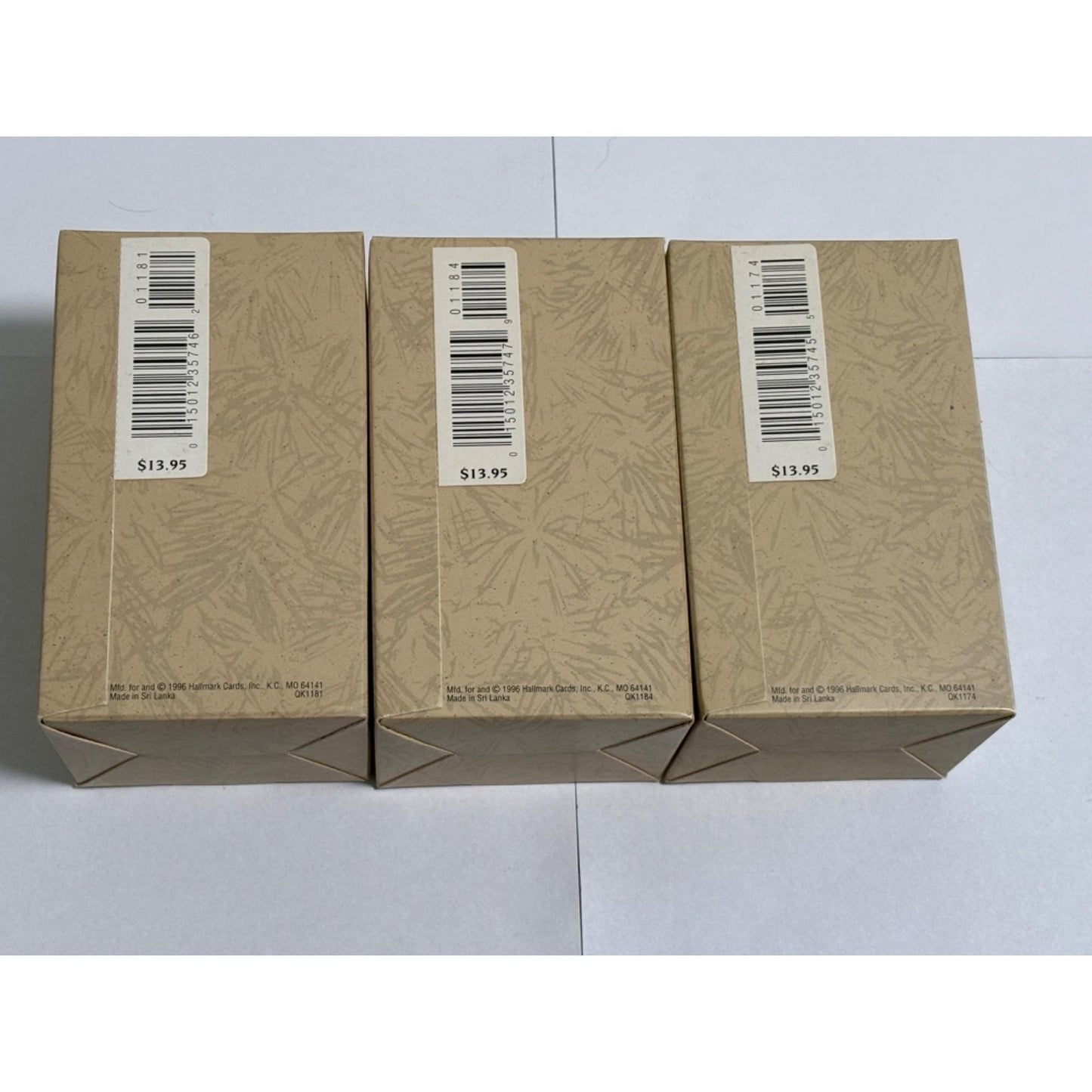 Set of 3 Hallmark Keepsake Showcase Ornaments The Magi Bells Collection 1996