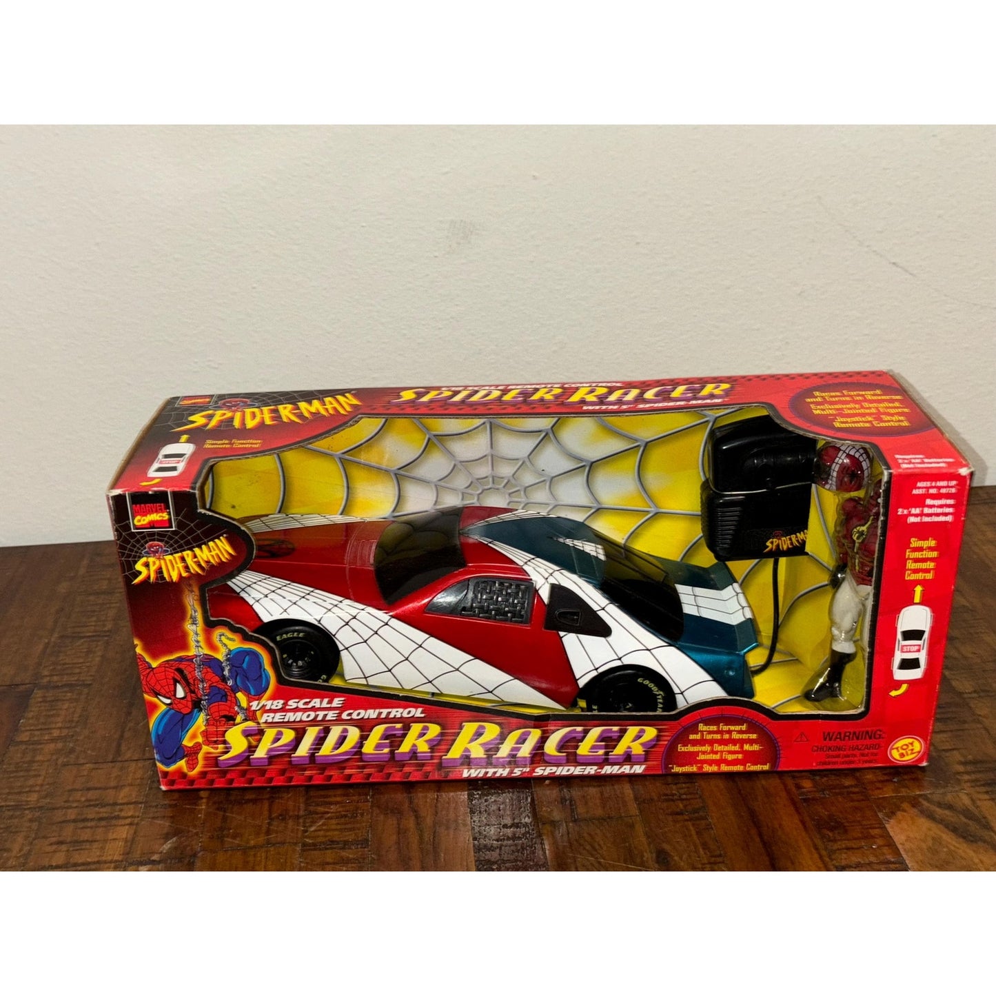 ToyBiz - Spider-Man Spider Racer 1/18 Remote Control Car - 1999