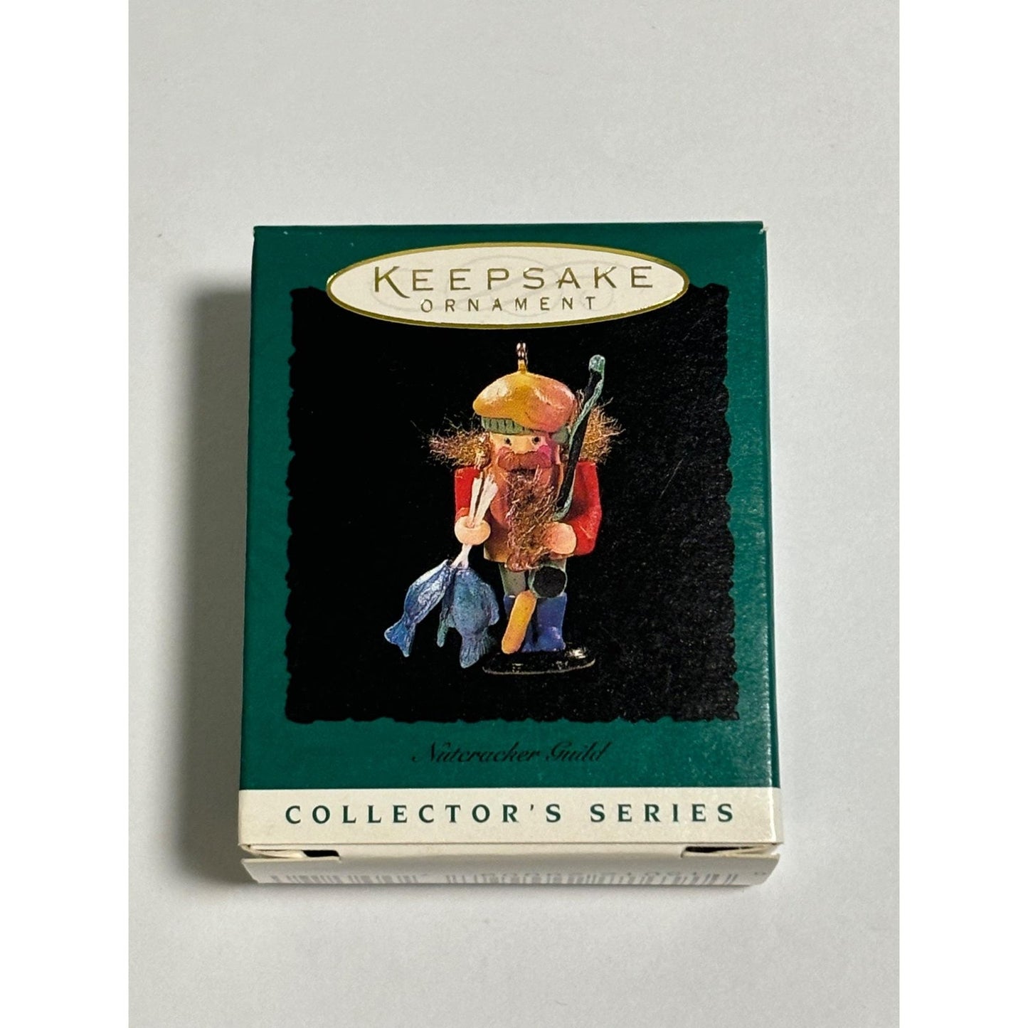 Hallmark Keepsake 1996 Nutcracker Guild Miniature Christmas Ornament Fisherman