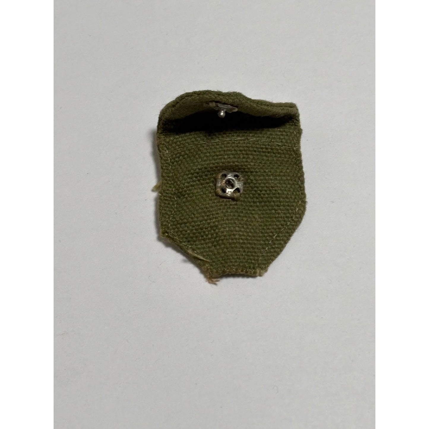 1960s GI Joe Shovel Canteen Cover Sheath Green Cloth Combat Hasbro Accessory