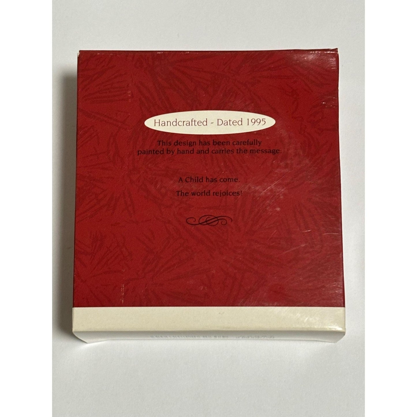 Hallmark Keepsake Christmas Ornament 1995 Rejoice Nativity Angel Baby Jesus