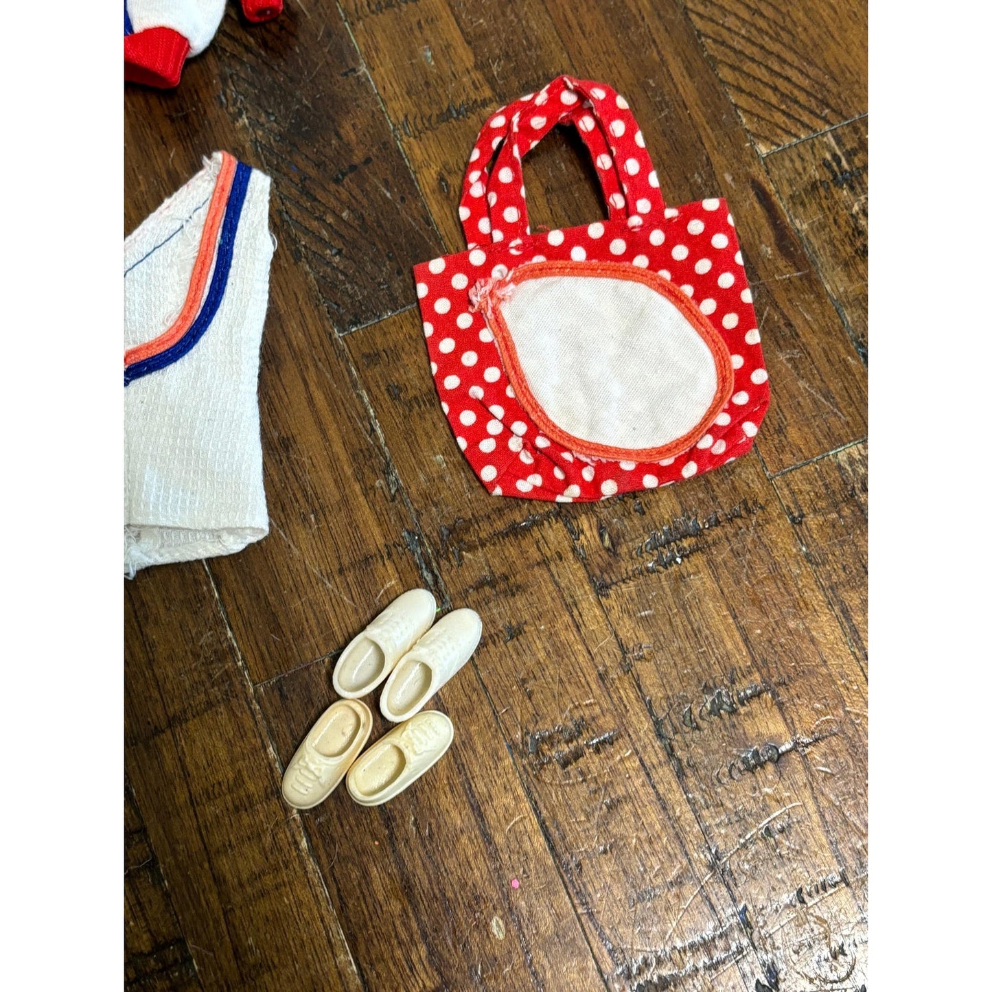 Mattel Ken #7837 Barbie #7842 Get Ups N Go Tennis Partial Items 1974 Clothes