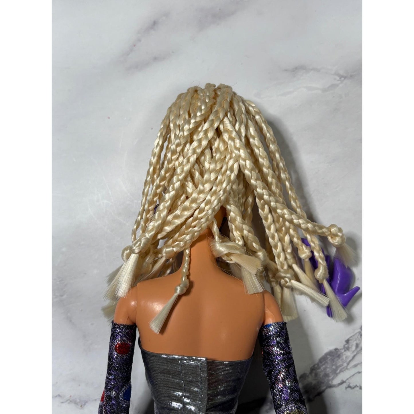 OOAK Barbie By Bruce A Nygren Custom Gown Hairdo Artist Designer Doll purple