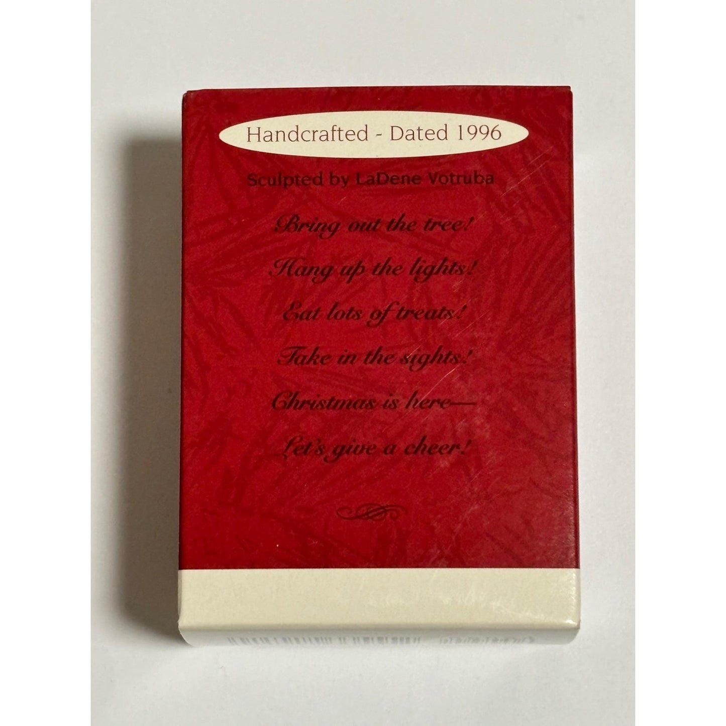 Vintage 1996 Hallmark Keepsake Yuletide Cheer Puppy Christmas Tree Ornament