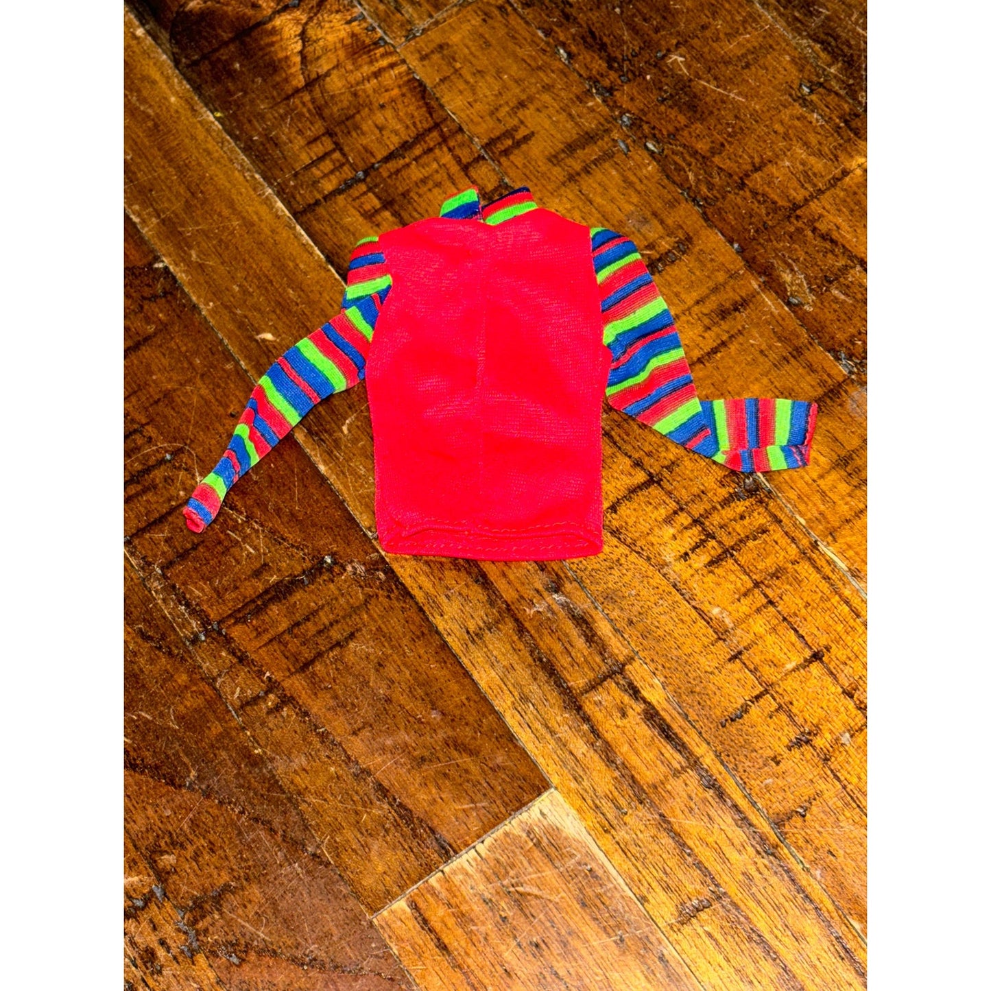 Vintage Barbie #7703 Get Ups 'n Go United Airlines Stewardess Striped Red Shirt