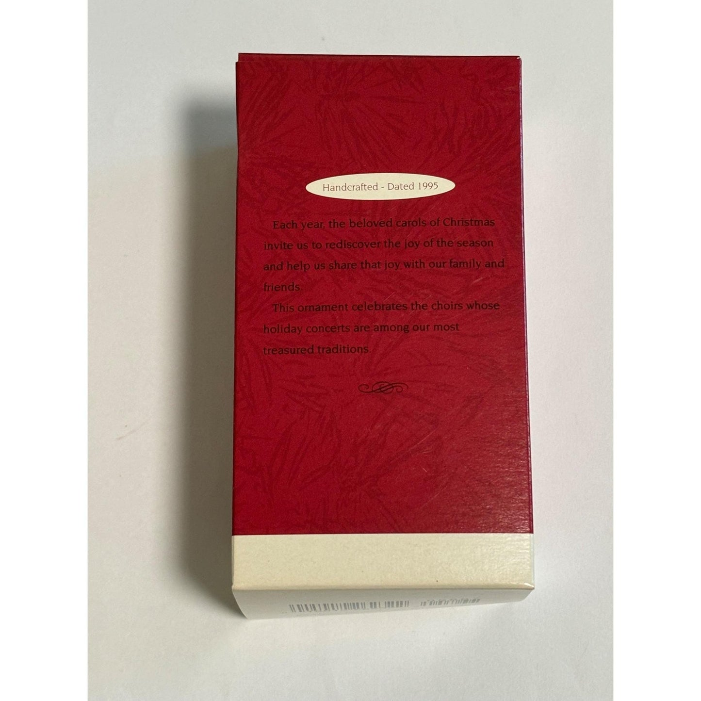 Hallmark 1995 Vintage Keepsake Joy To The World Choir Boy Singer Ornament