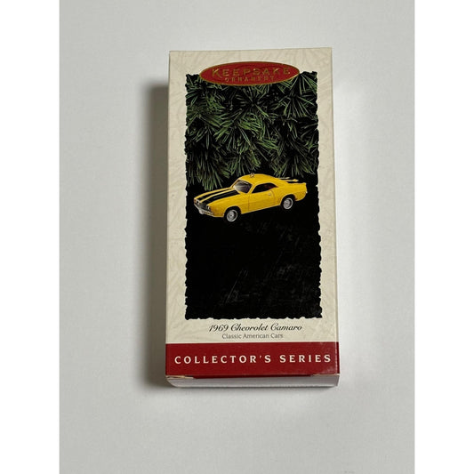 VTG Hallmark 1969 Chevrolet Camaro Classic American Cars Christmas Ornament 1995