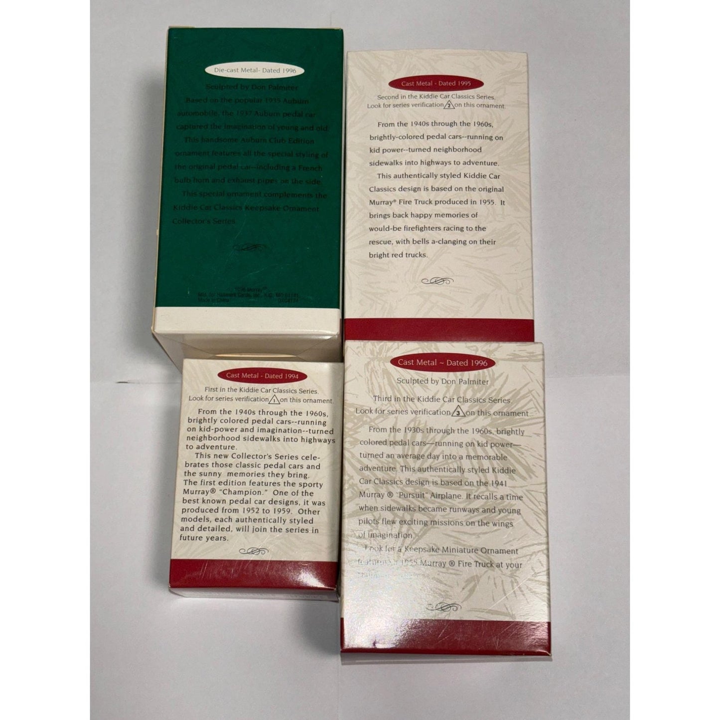 Lot of 4 Hallmark Christmas Murray Ornaments