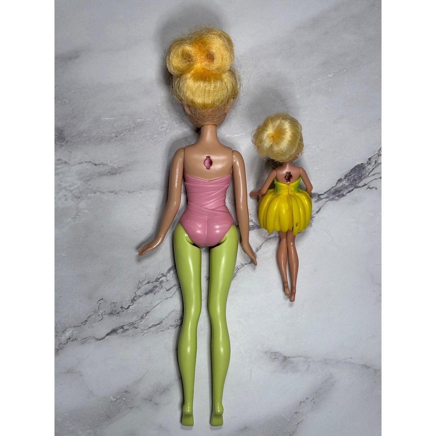 Lot of 2 Tinker bell Disney Fairies 2011 9.5” and 2013 5.5” Jakks Pacific