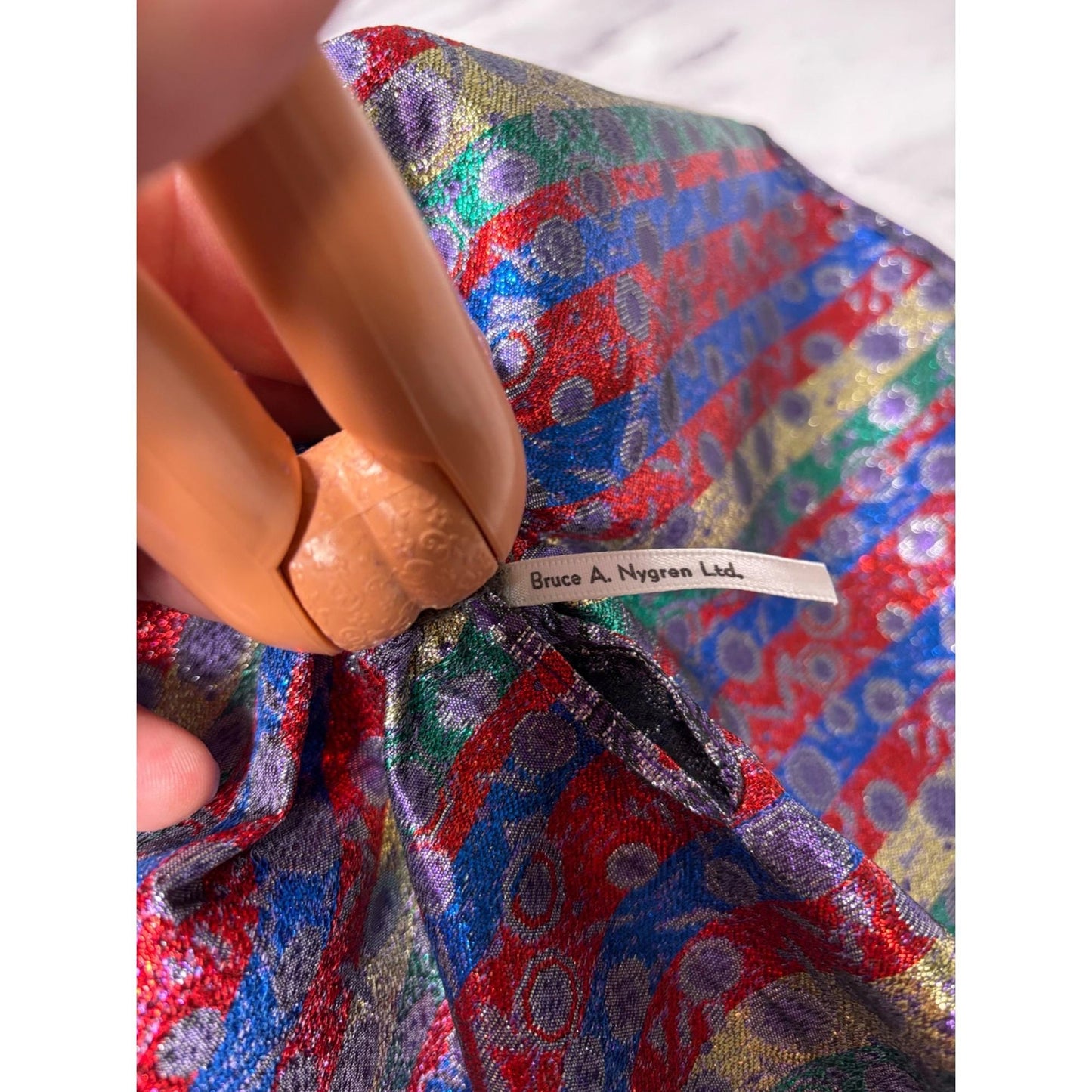 OOAK Barbie By Bruce A Nygren Custom Gown Hairdo Artist Designer Doll purple