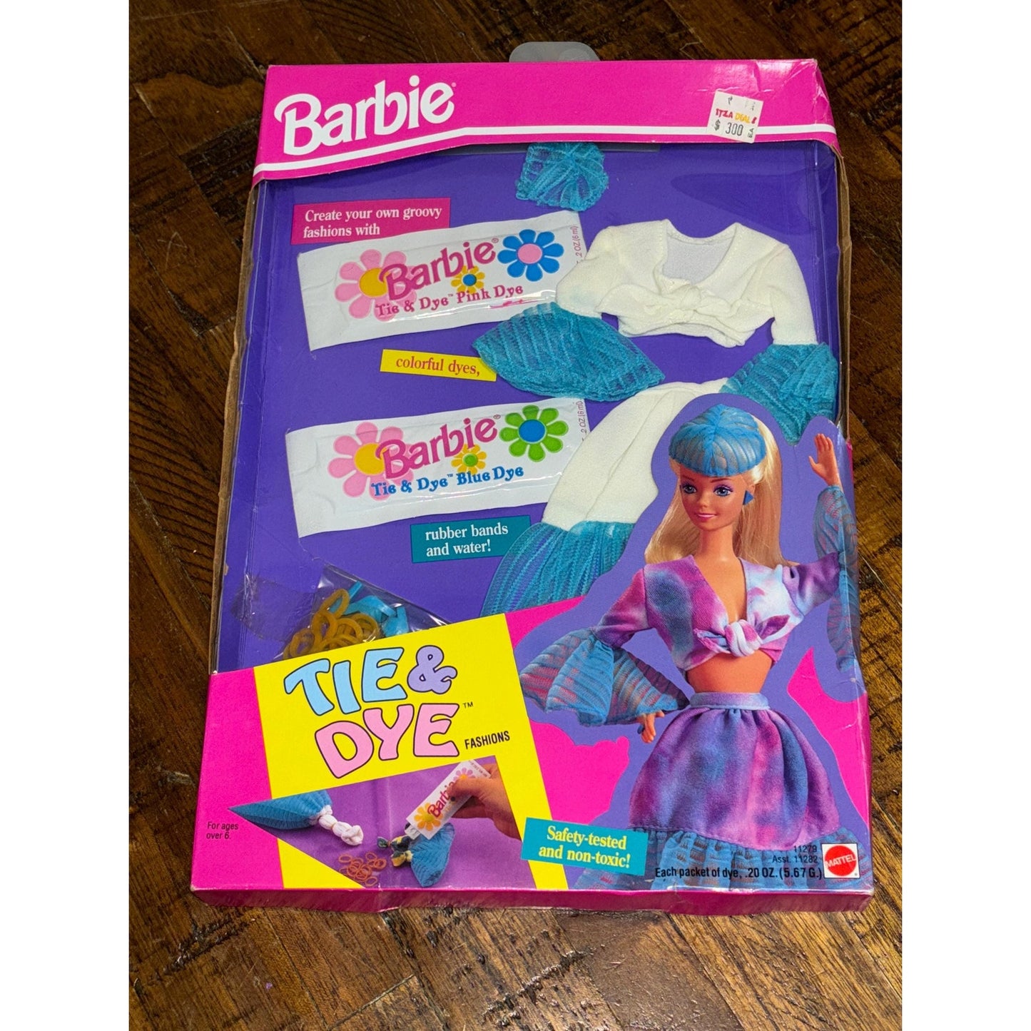 New Vintage 1993 Barbie Tie & Dye fashion kit #11279 Mattel