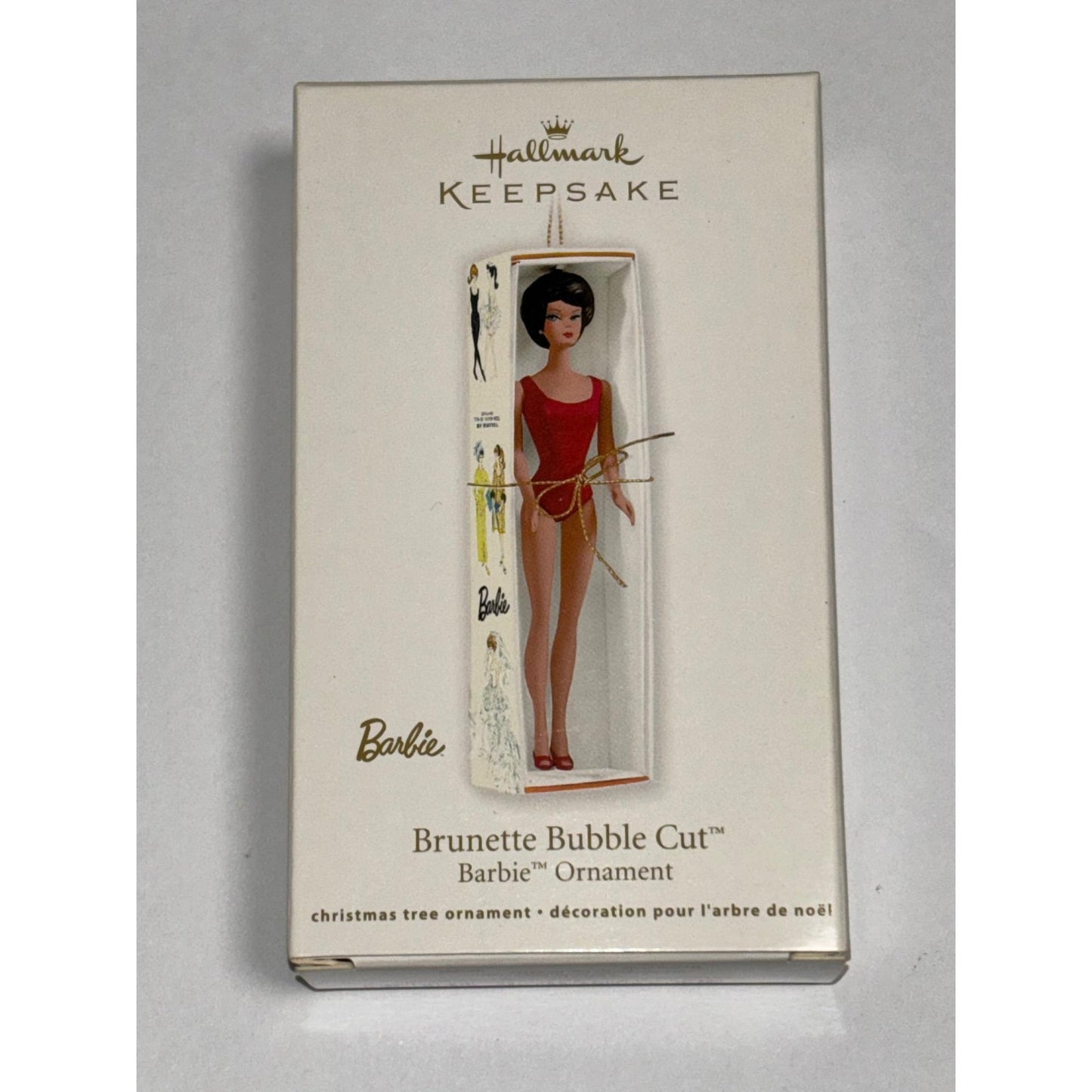 Hallmark Keepsake 2009 Teen Age Fashion Model & Brunette Bubble Cut Ornaments