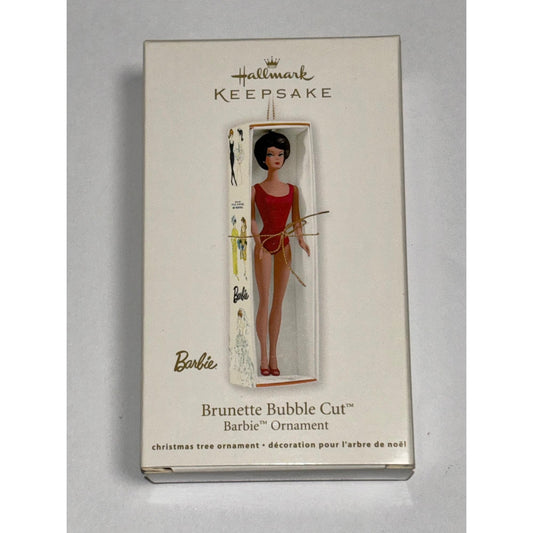 Hallmark Keepsake 2009 Teen Age Fashion Model & Brunette Bubble Cut Ornaments