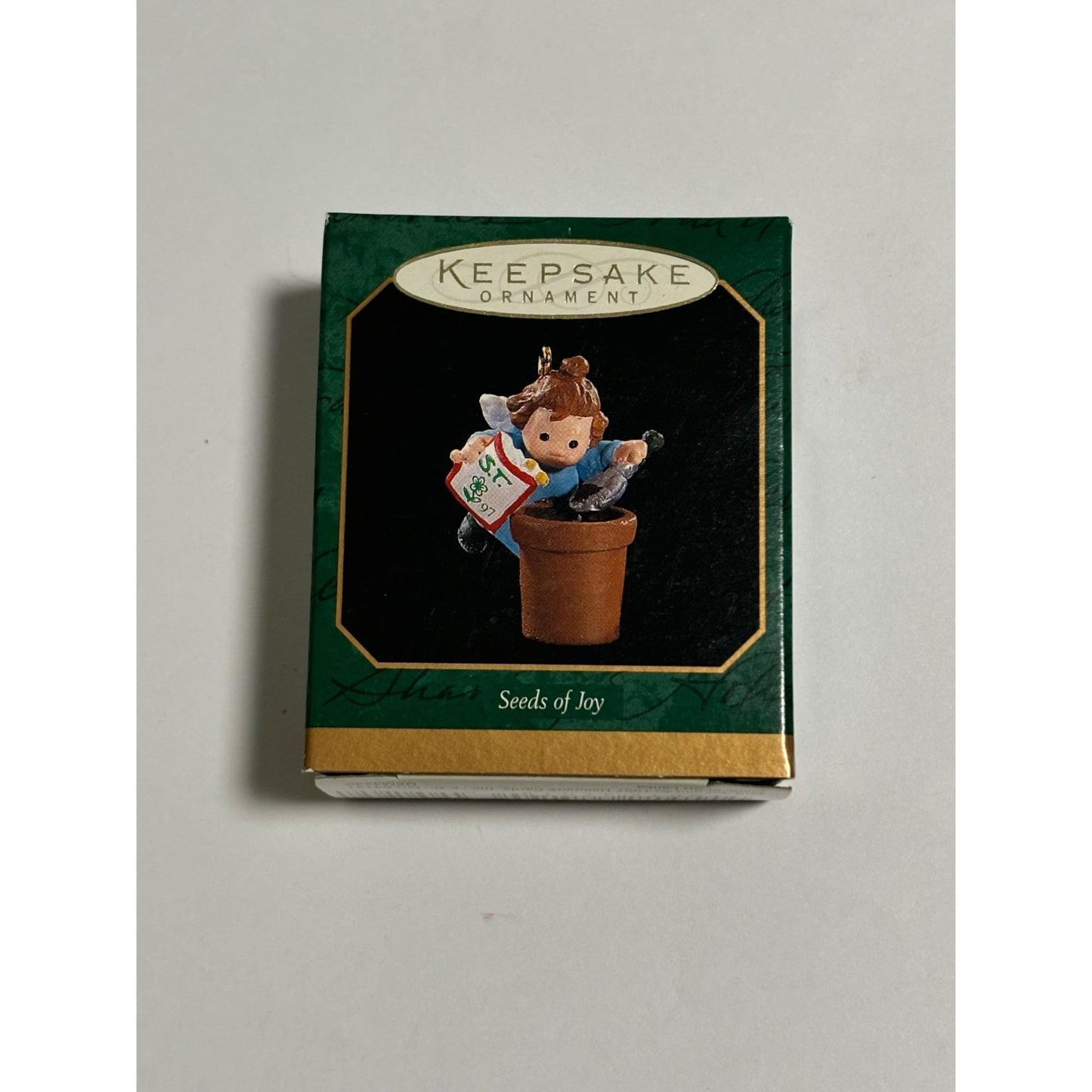 Vintage 1997 Hallmark Keepsake Miniature Christmas Seeds Of Joy