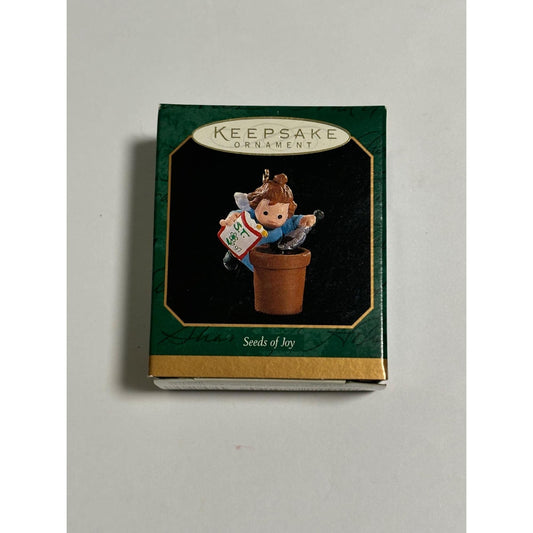 Vintage 1997 Hallmark Keepsake Miniature Christmas Seeds Of Joy