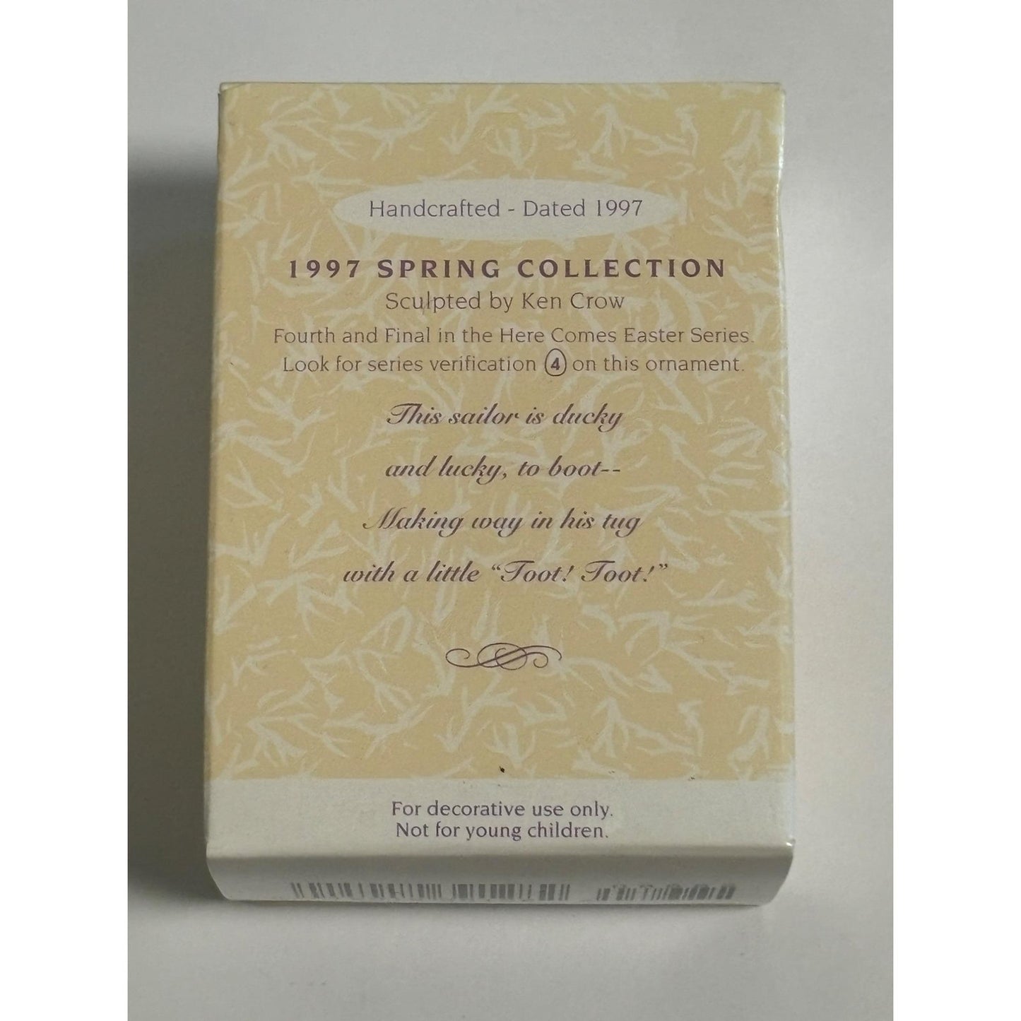 Hallmark Keepsake Easter Ornament 1997 Spring Collection Here Comes #4 in Series