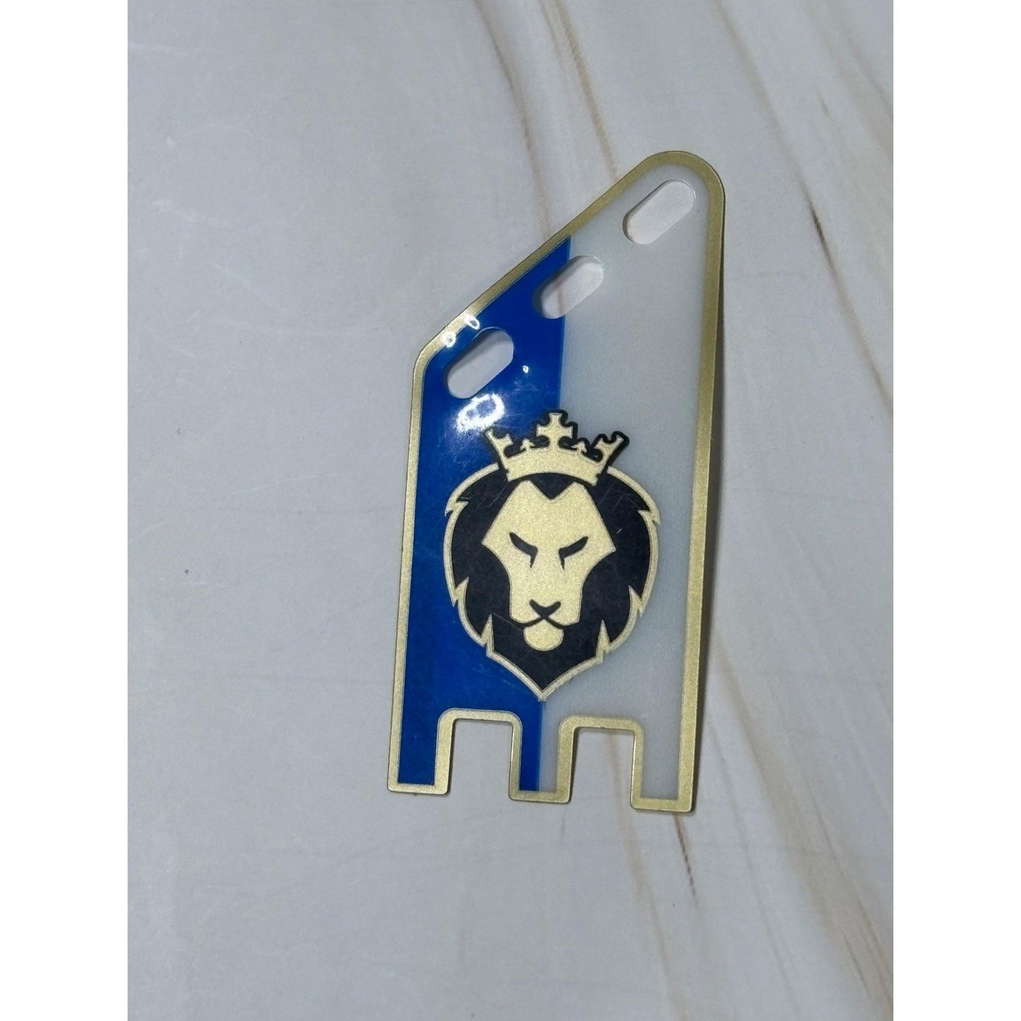 1x Lego Plastic Flag B-Ware Used Blue White Lion Crown 14530A 70404PLS01A