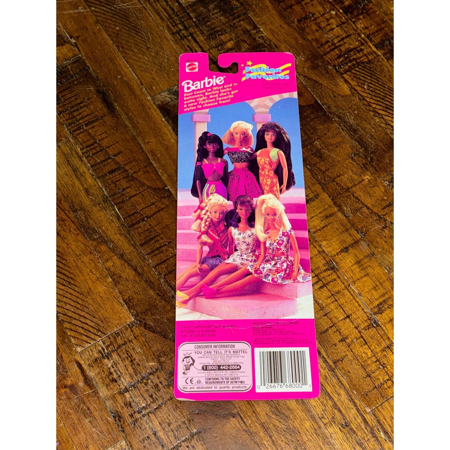 New Vintage Barbie Outfit 1995 Fashion Favorites Summer Dress Card Doll Clothes