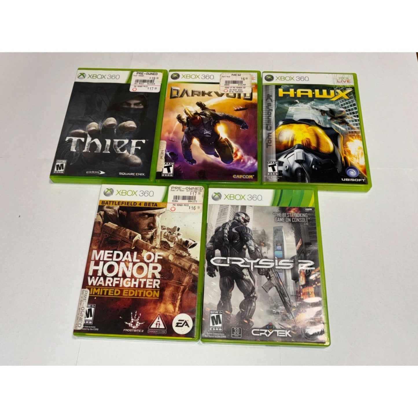 Lot Of 5 Xbox 360 Games