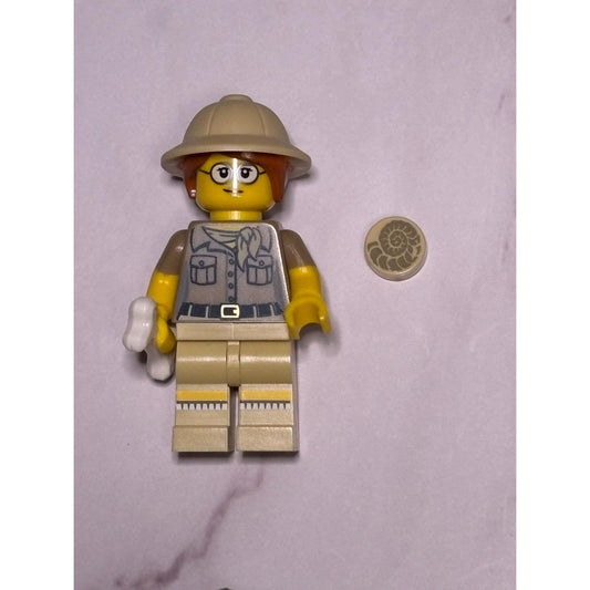 New LEGO CMF Series 13 Minifigure - Paleontologist (col13-6) 71008 col200 Fossil