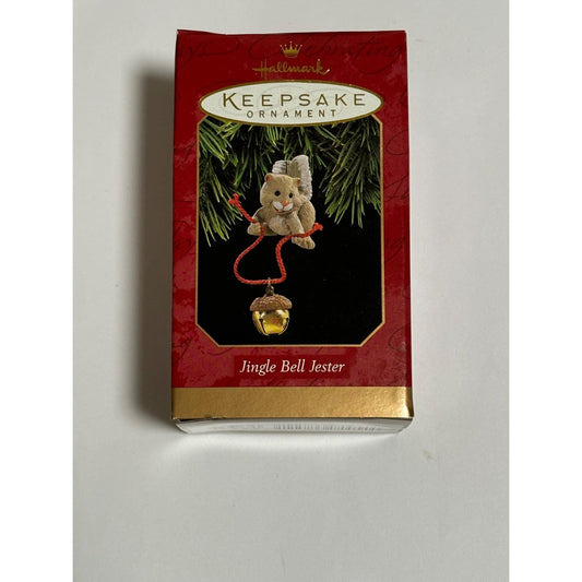 Hallmark Keepsake Vtg Christmas Ornament 1997 Jingle Bell Jester Squirrel