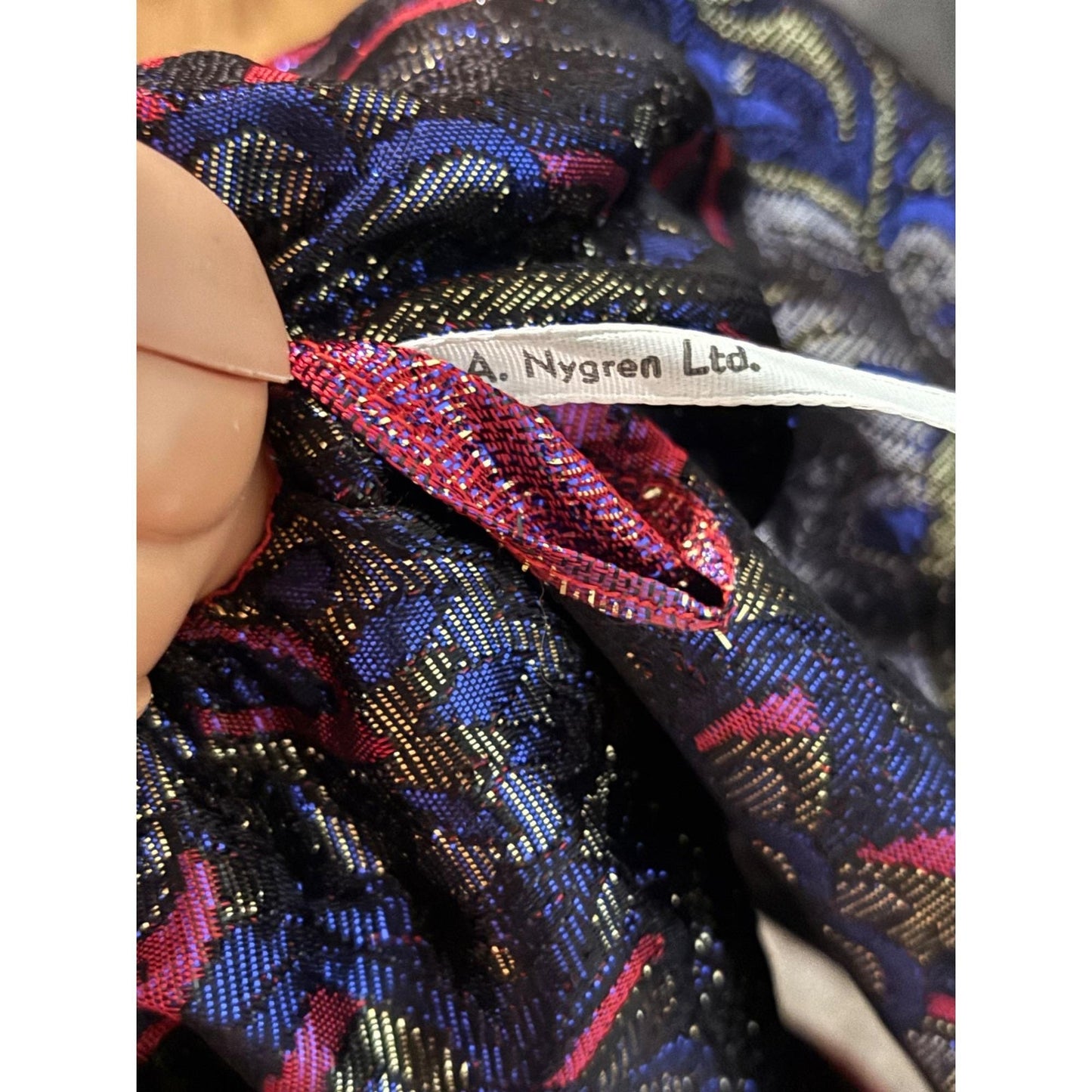 OOAK Barbie By Bruce A Nygren Custom Gown Hairdo Artist Designer Doll red gold