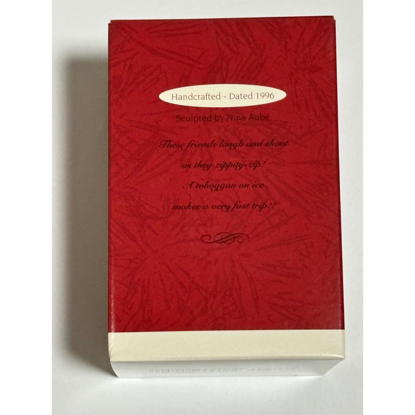 Hallmark 1996 Keepsake Christmas Ornament "Hillside Express" Bunny Chipmunk Sled