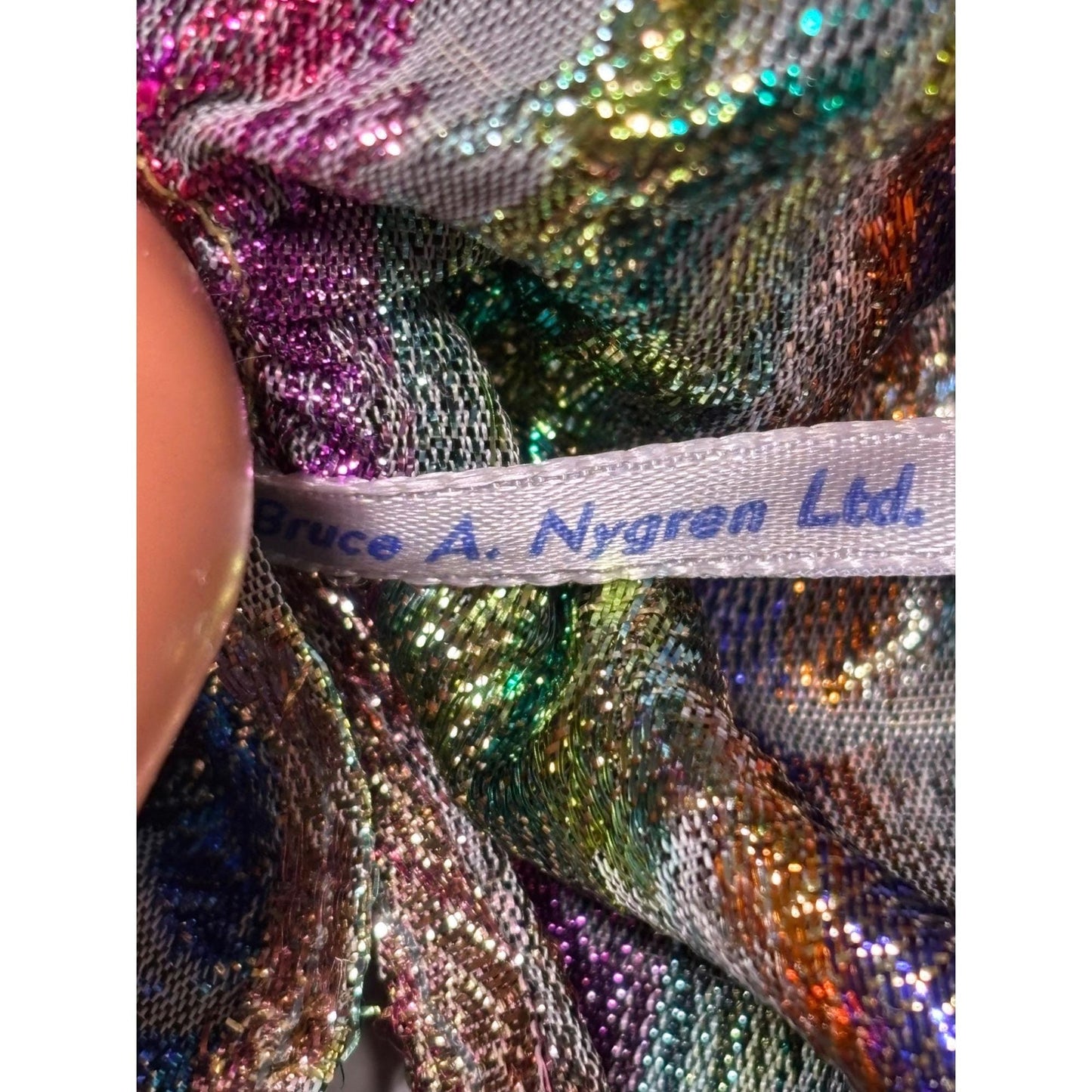 OOAK Barbie By Bruce A Nygren Custom Gown Hairdo Artist Designer Doll rainbow