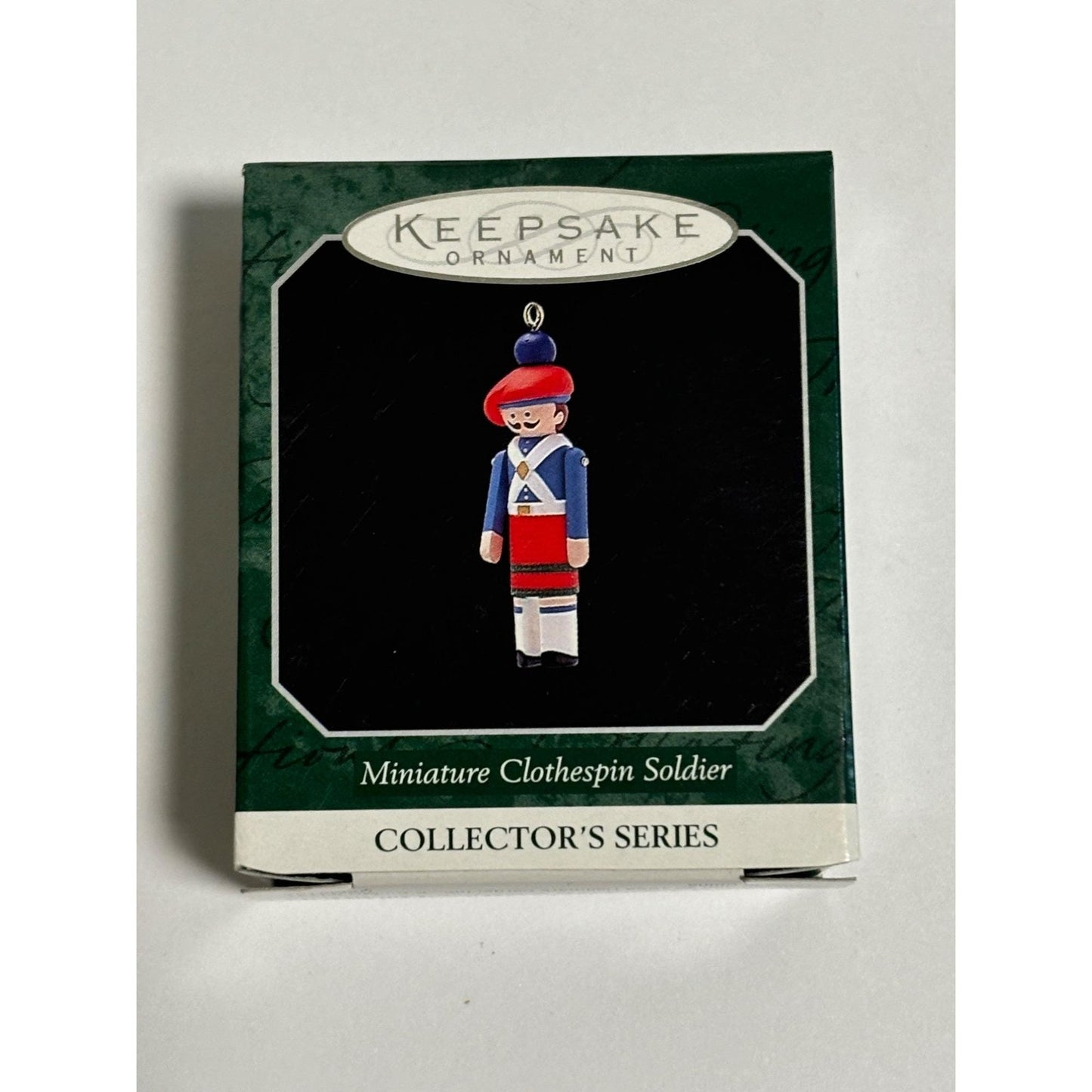 Clothespin Soldier Scottish Hallmark Miniature Christmas Ornament 4th in Series