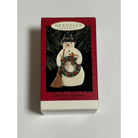Hallmark Keepsake Ornament Christmas Snowman Marjolein Bastin 1996