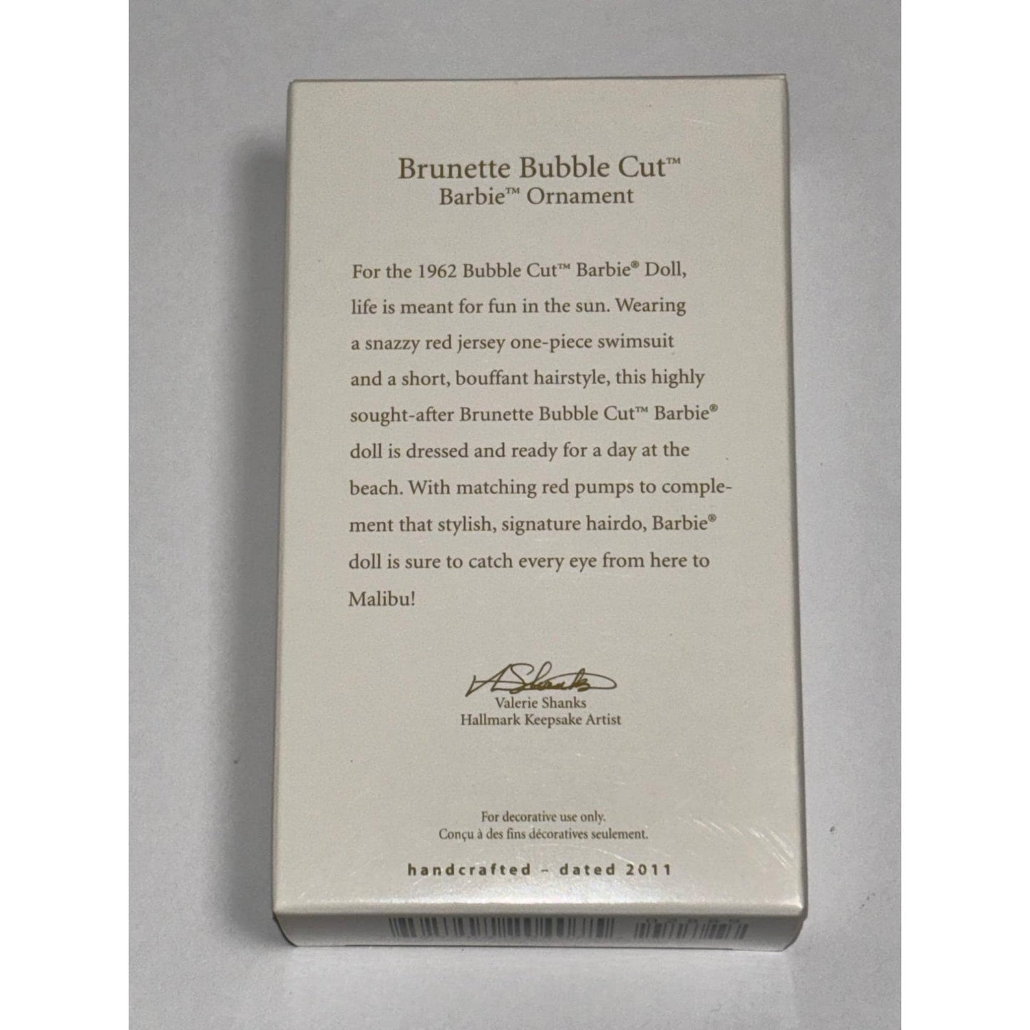 Hallmark Keepsake 2009 Teen Age Fashion Model & Brunette Bubble Cut Ornaments