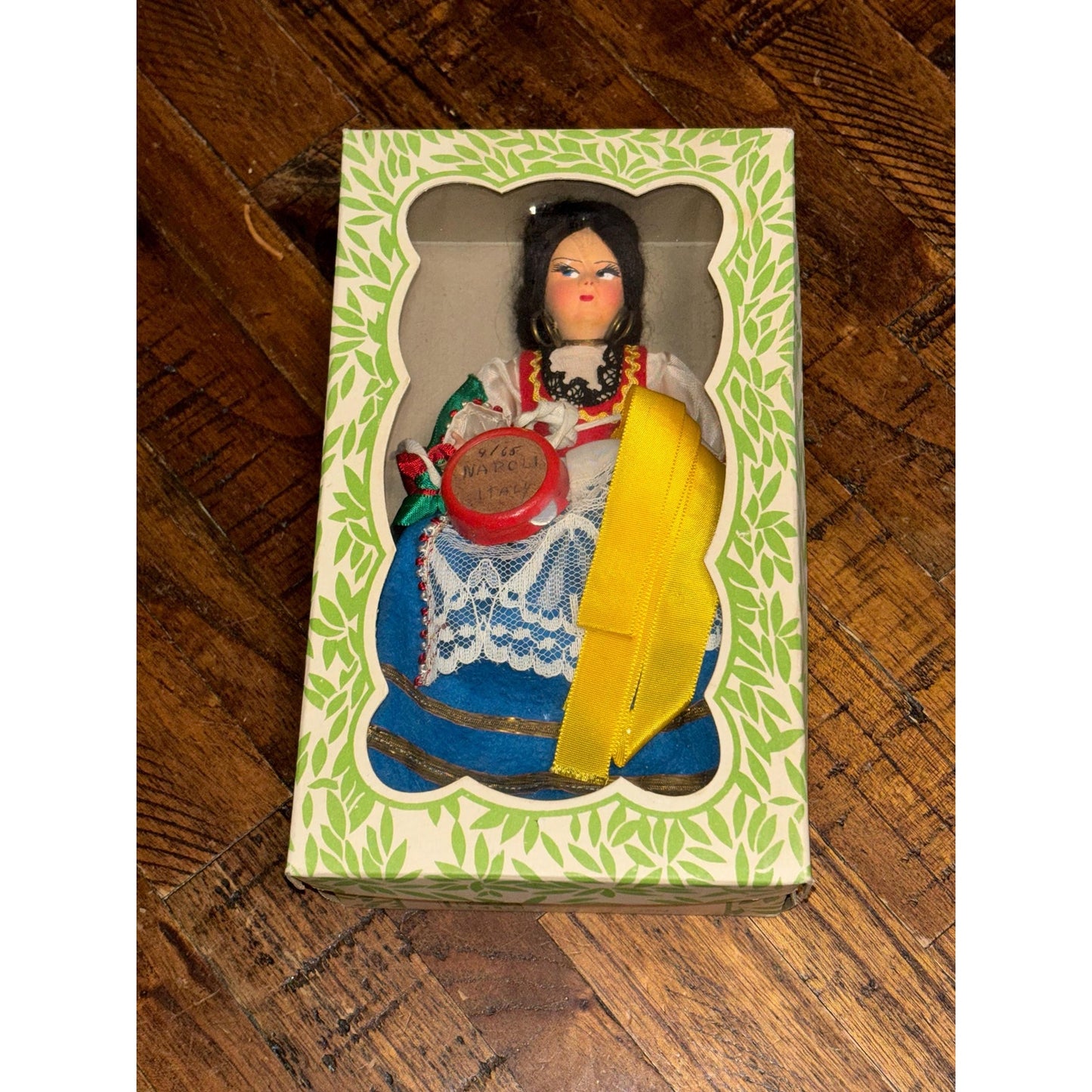 Vintage 1965 Capri Italy Doll Lela Creazioni -5 1/2” Italian Folk Costume Doll