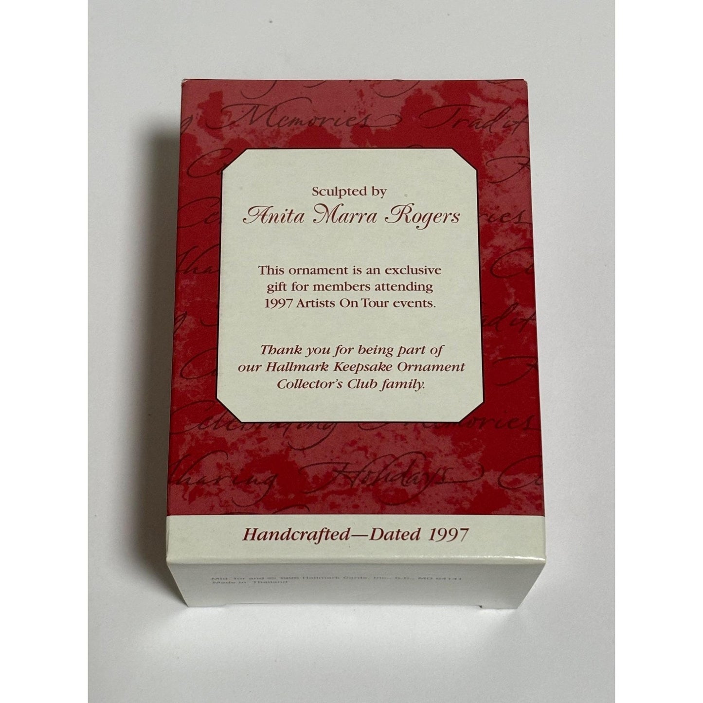 1997 Artists on Tour Red Bird Hallmark Keepsake Christmas Ornament