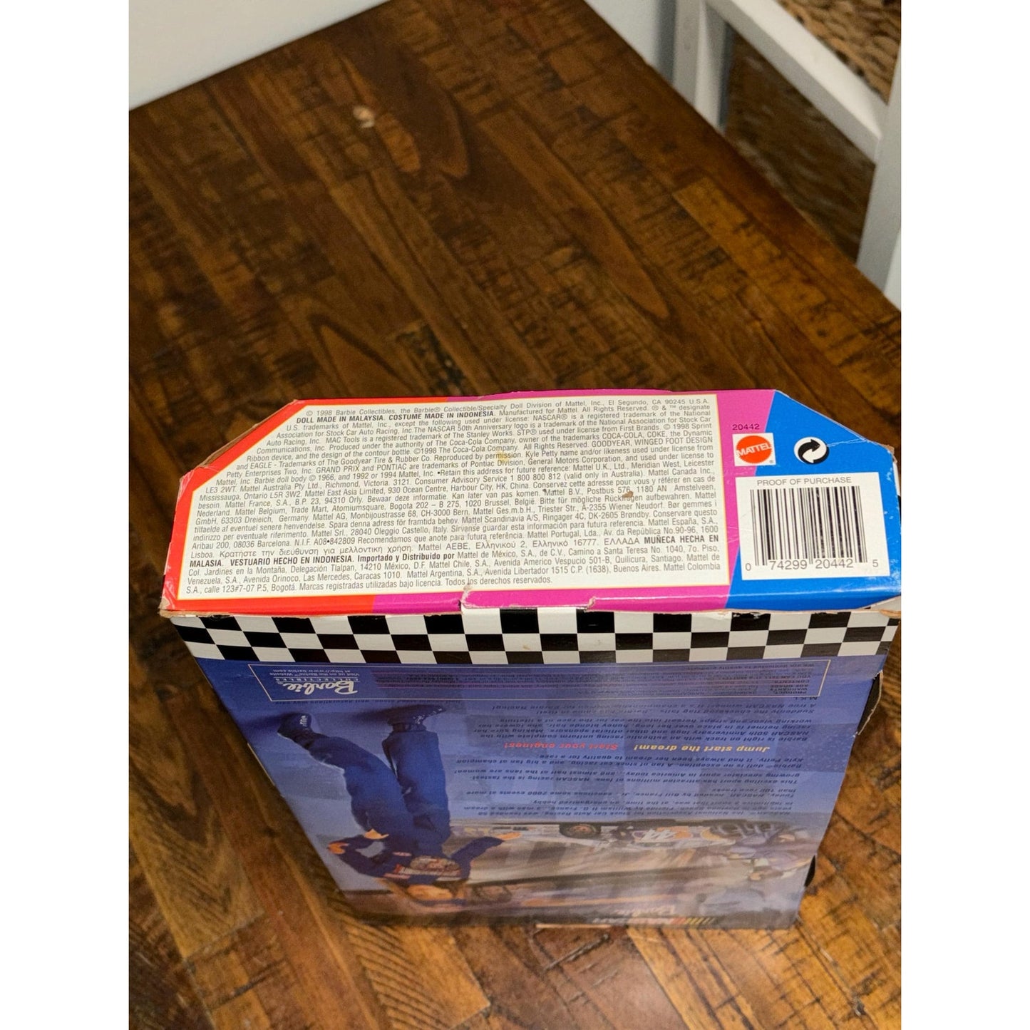 Lot of 2 NASCAR Barbie Dolls 50th anniversary 20442 & McDonald’s 22954