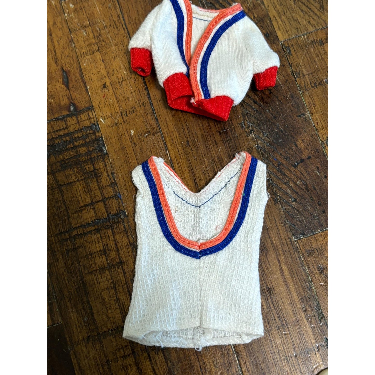 Mattel Ken #7837 Barbie #7842 Get Ups N Go Tennis Partial Items 1974 Clothes