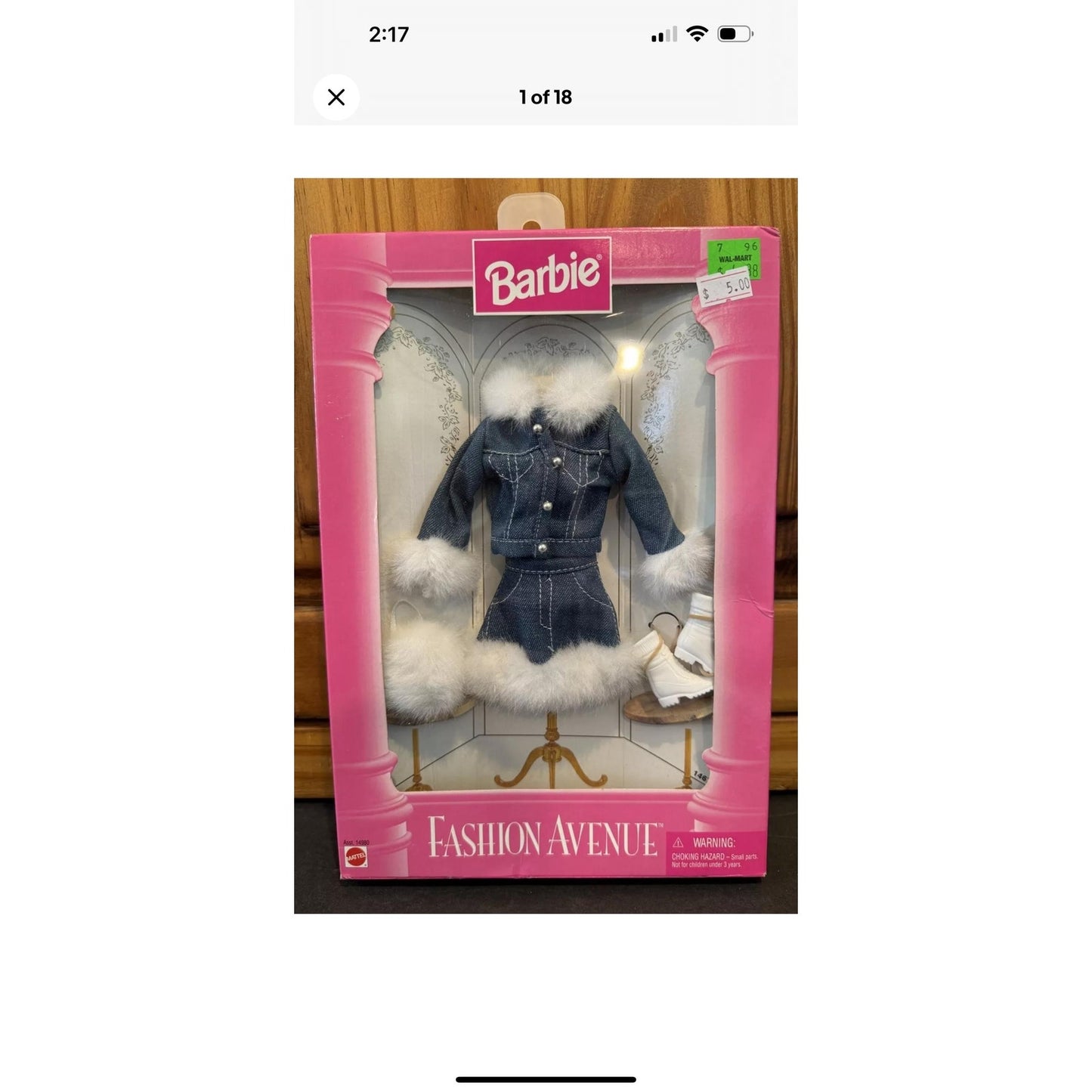 Complete 1995 Barbie Fashion Avenue Denim With Fur Trim - 14980