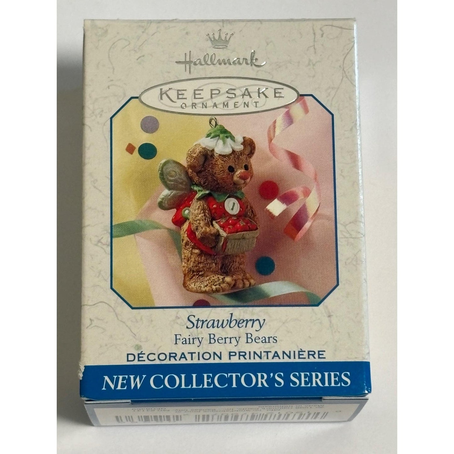 1999 Hallmark Keepsake Spring Ornament "Strawberry" #1 Fairy Berry Bears Series
