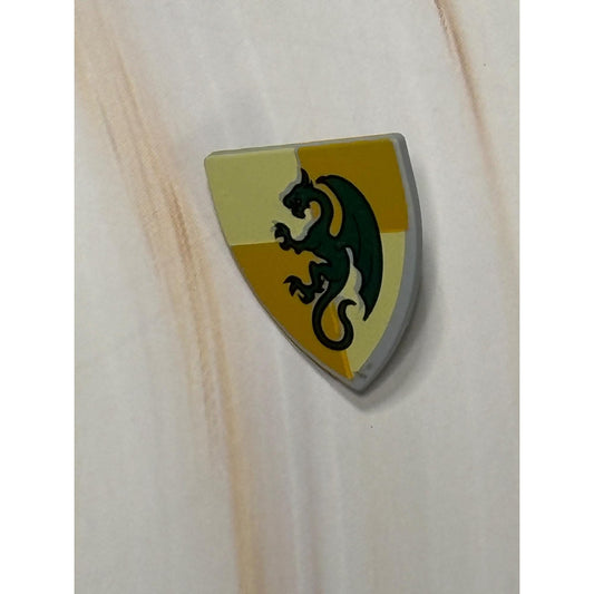 Lego Triangular Shield Black Dragon Castle Knights For Minifigure 3846pb028