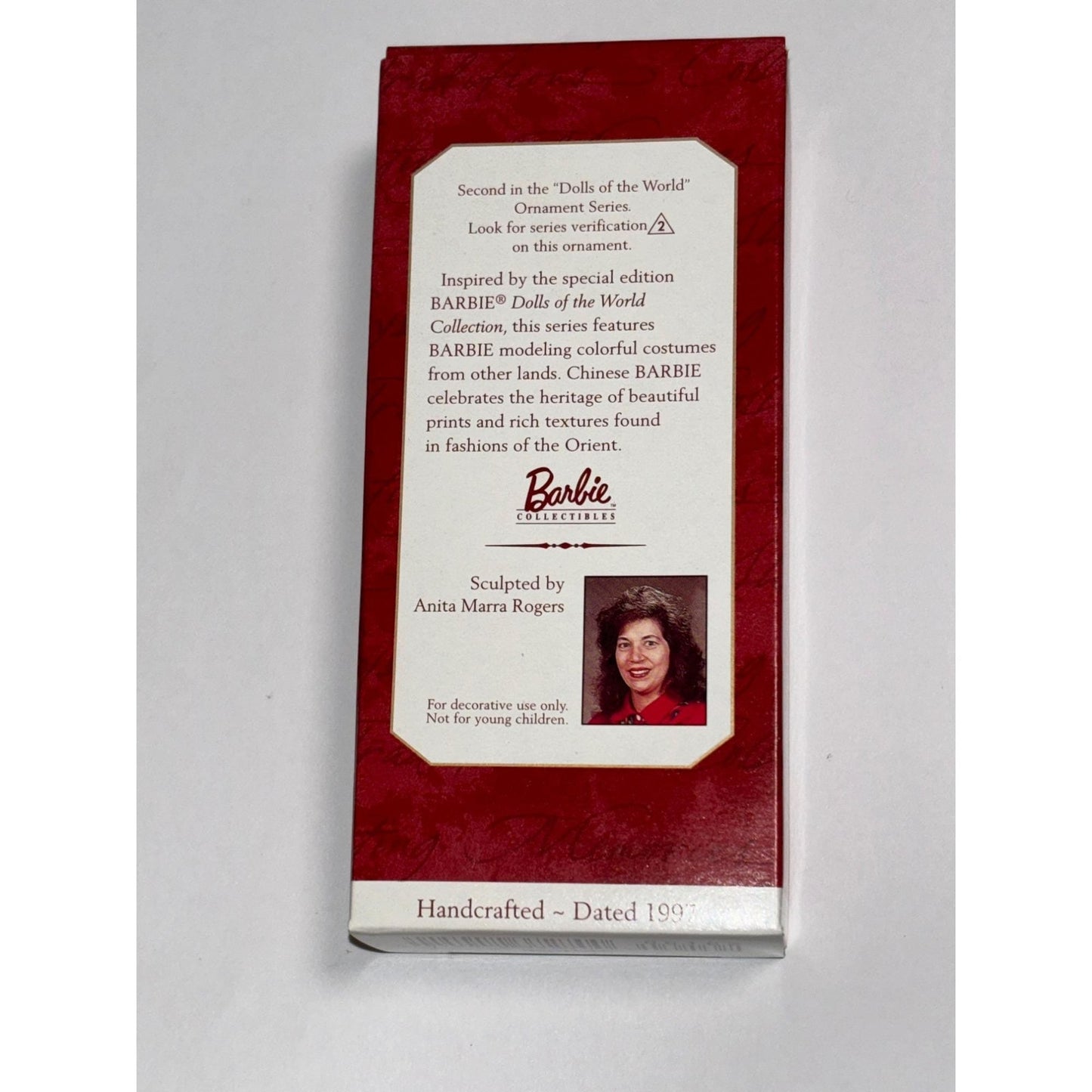 1997 Hallmark Keepsake Chinese Barbie Ornament Dolls Of The World 2nd in Series