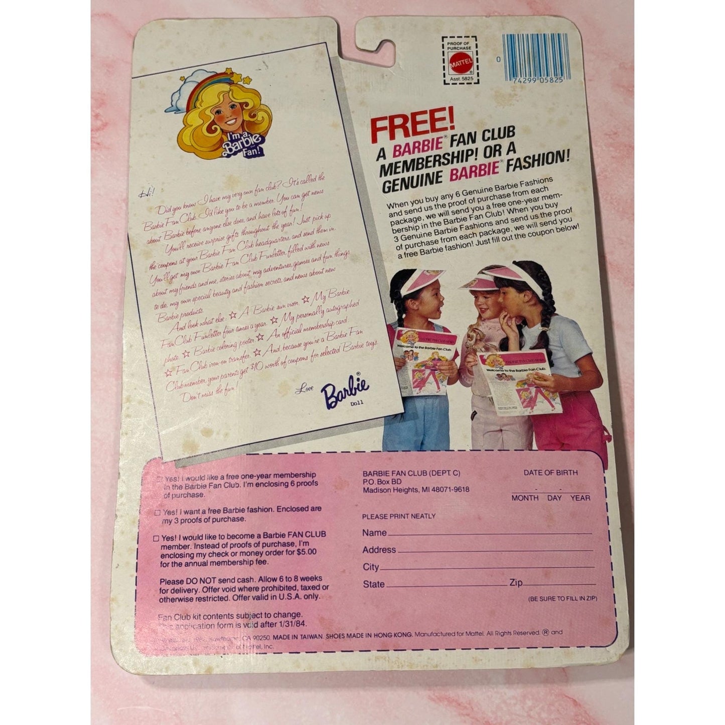 Barbie Mattel Ken Fashion Classics Country Flair #5820 Yellow Blue Pkg